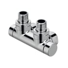 Acova - Vanne d'isolement H coudé 1/2'' - Kit T chromé