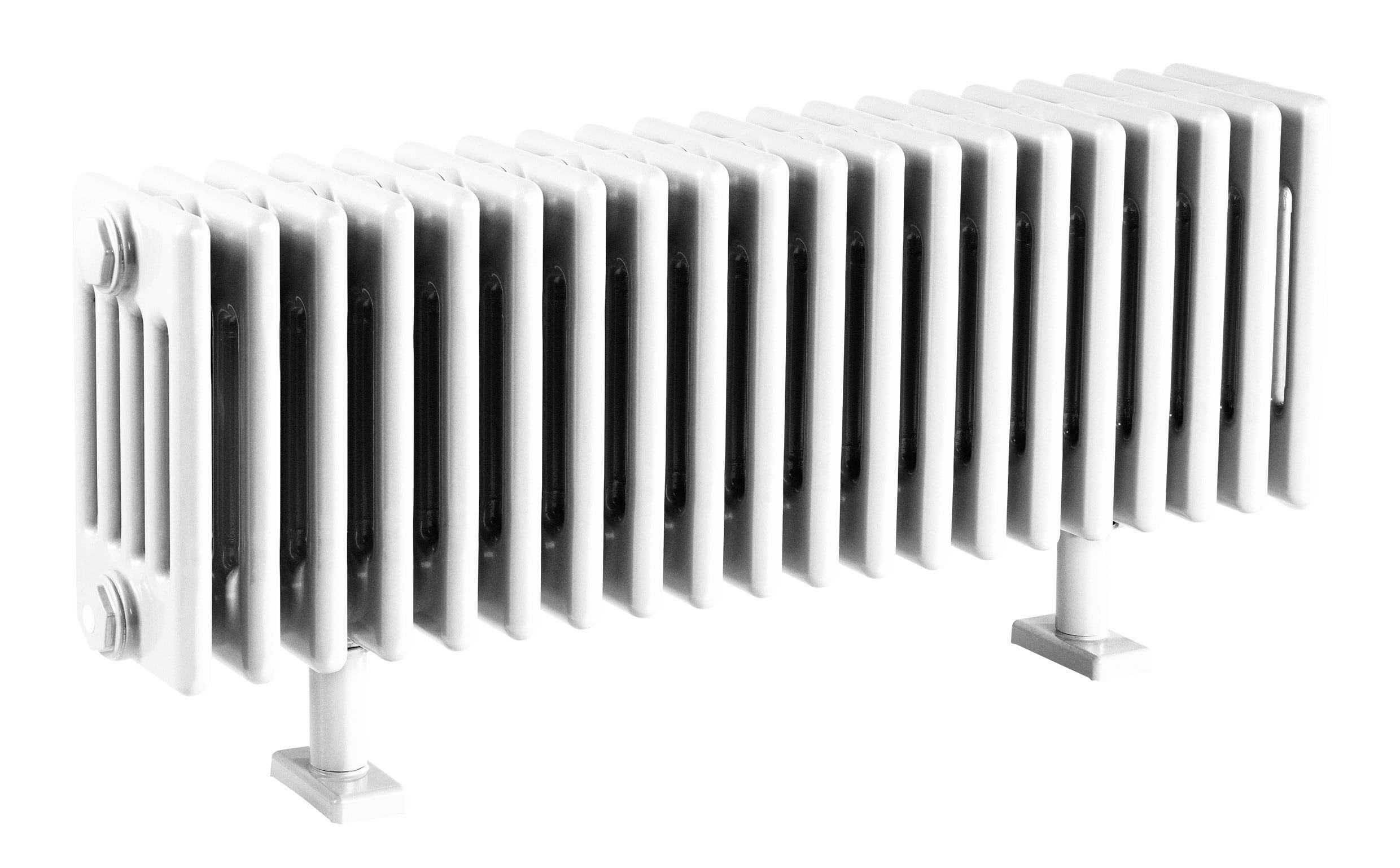 Acova - Vuelta EC plinthe, Blanc RAL 9016, 2018W, H 400 mm / L 1820 mm