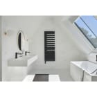 Acova - Fassane Spa Asy EL gauche régul. IHC, Noir RAL 9017, 1000W, H 1876 mm / L 608 mm