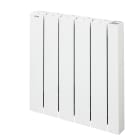 Acova - Volga Prem's EL, régul. digitale + ?il, Blanc RAL 9010, 1000W, H575 mm / L574 mm