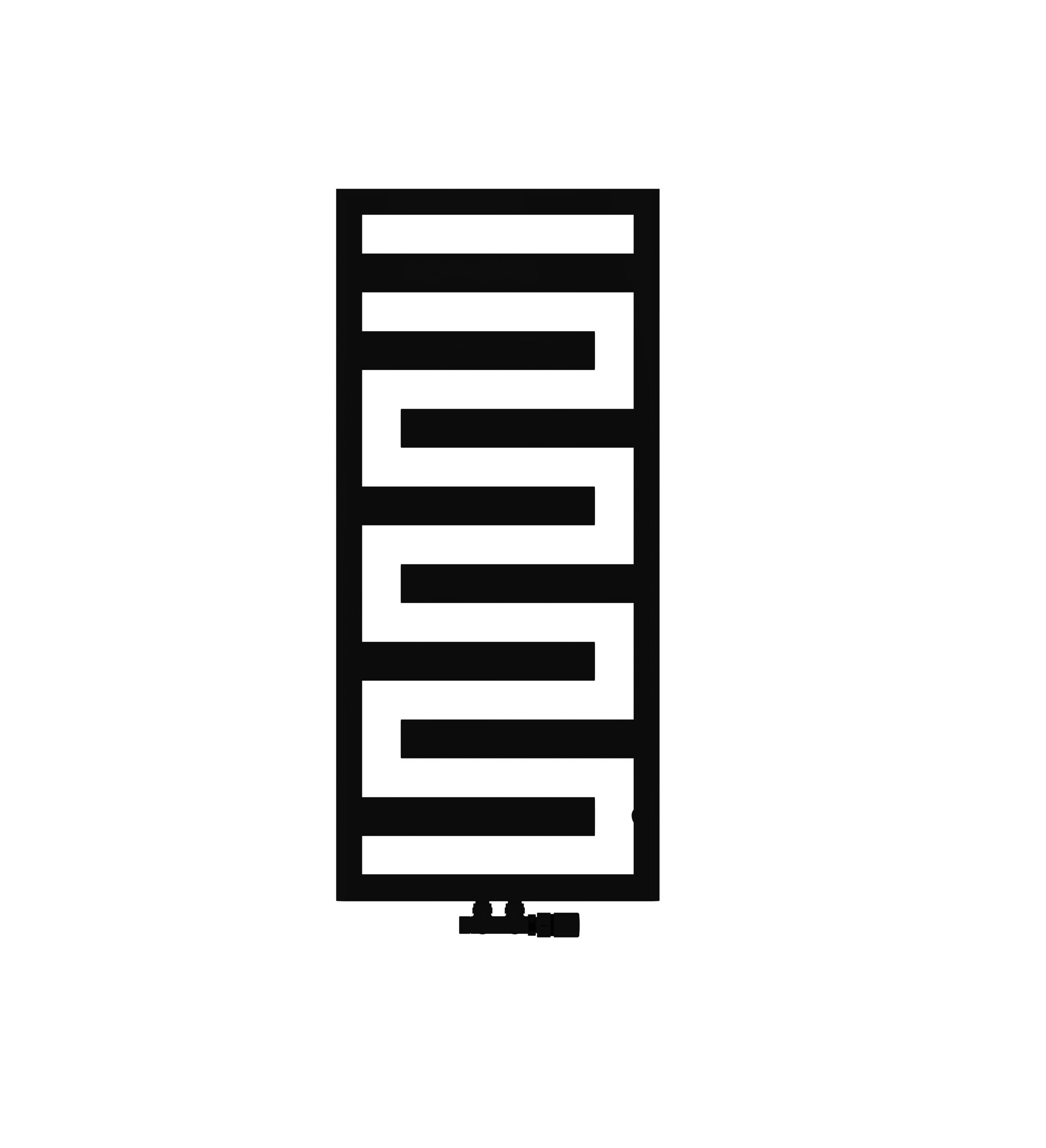 Acova - Kapla EC, couleur, 655W, H 1500 mm / L 500 mm, robinet couleur