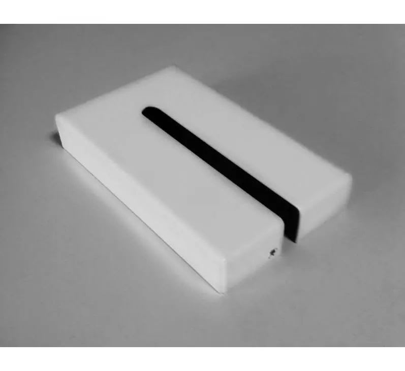 Acova - Platine cache-vis, blanc RAL 9016, pied soudé réglable hauteur, Clarian RX/ RXD