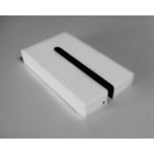 Acova - Platine cache-vis, blanc RAL 9016, pied soudé réglable hauteur, Clarian RX/ RXD