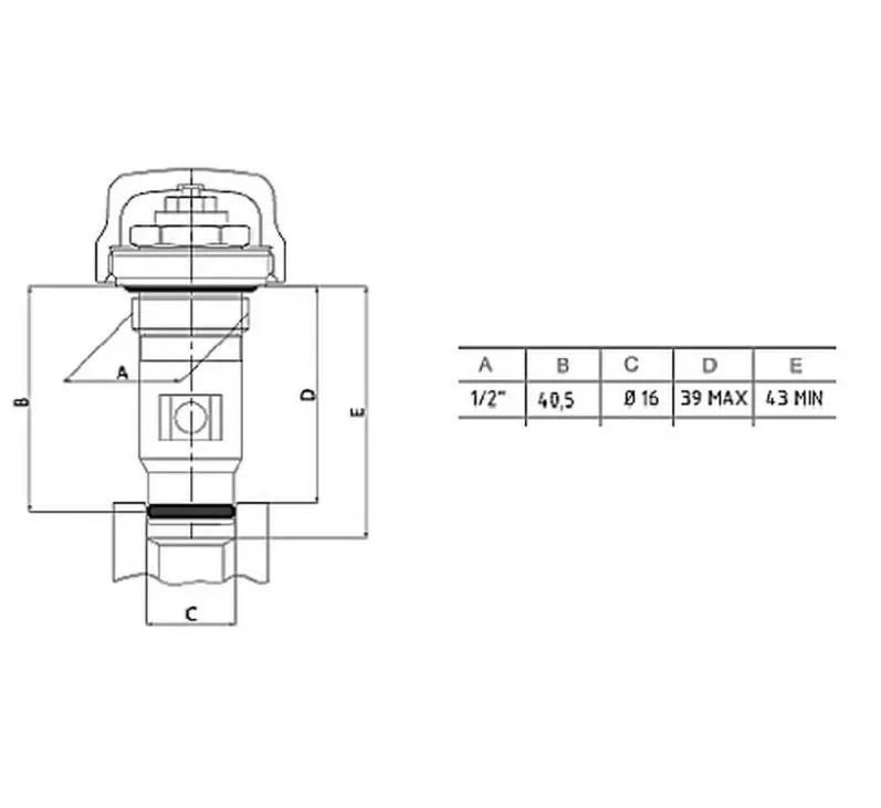 Acova - Insert M30 x 1,5 Poletti 2009