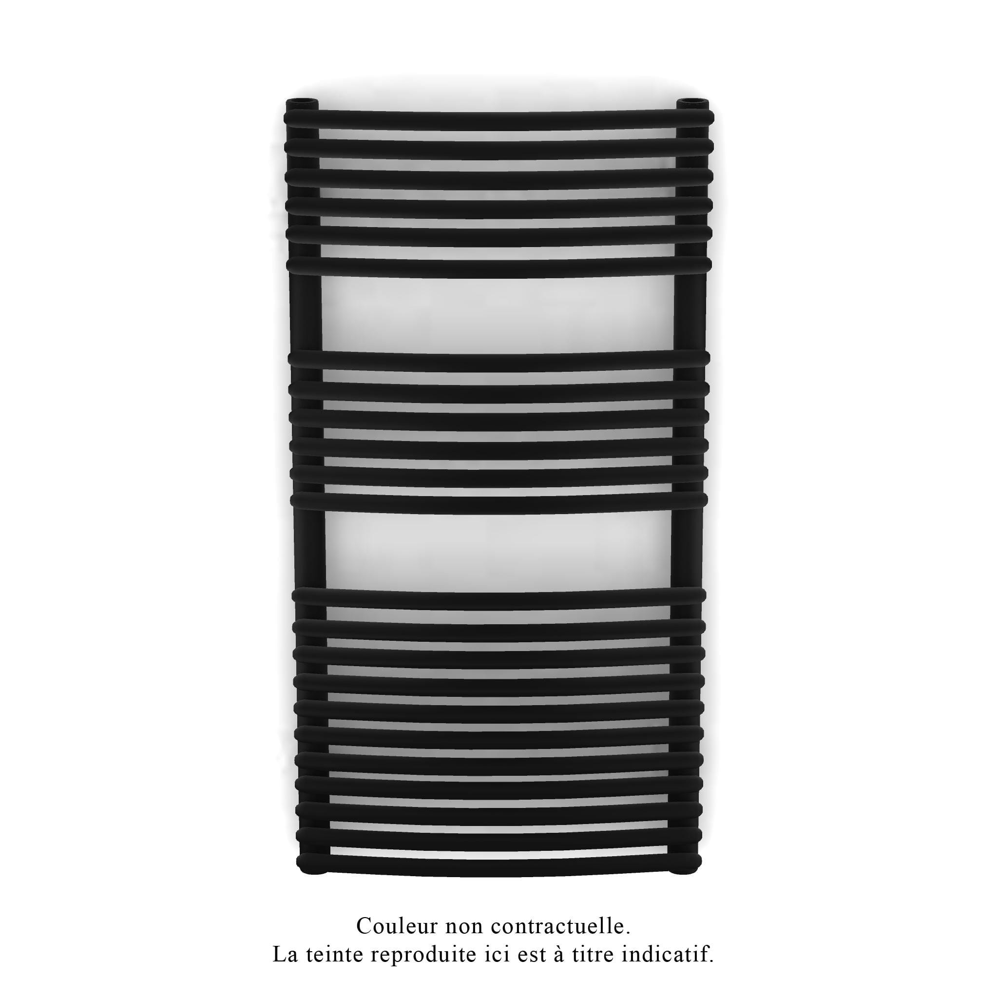 Acova - Kéva Spa MX cintré, régul.IHD, Jet Black, 462W + 500W, H 934 mm / L 500 mm