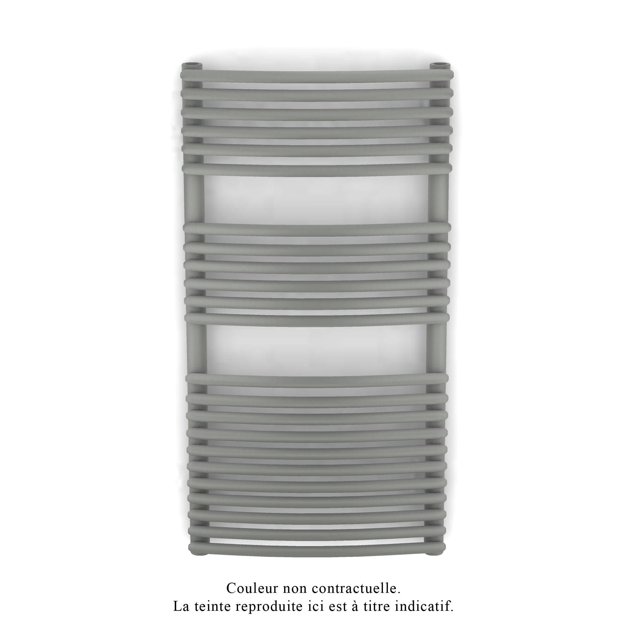 Acova - Kéva Spa MX cintré, régul.IHD, Grey Aluminium, 462W + 500W,H 934 mm / L 500 mm