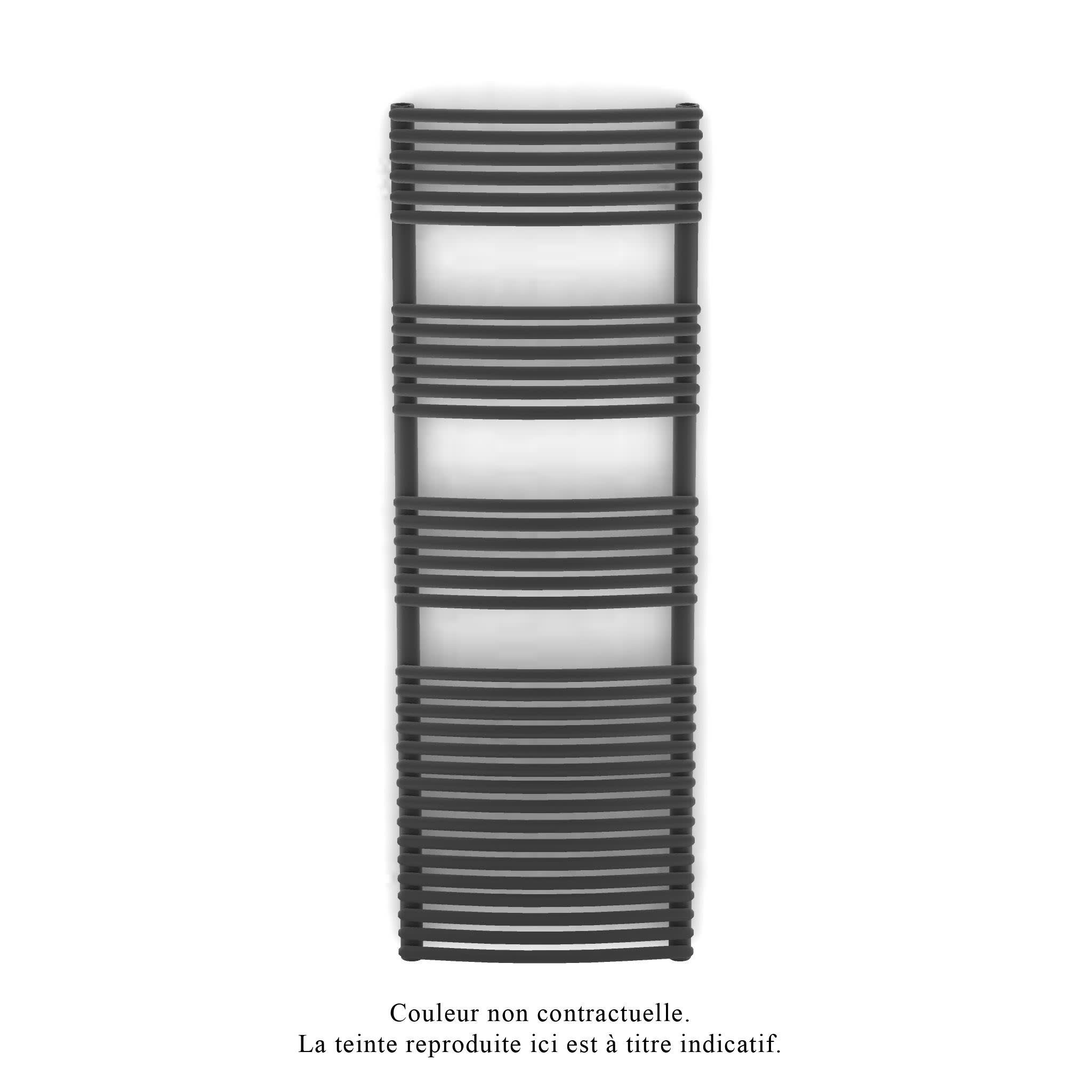 Acova - Kéva Spa MX cintré, régul.IHD, Anthracite Grey, 708W + 750W, H1429 mm / L500 mm