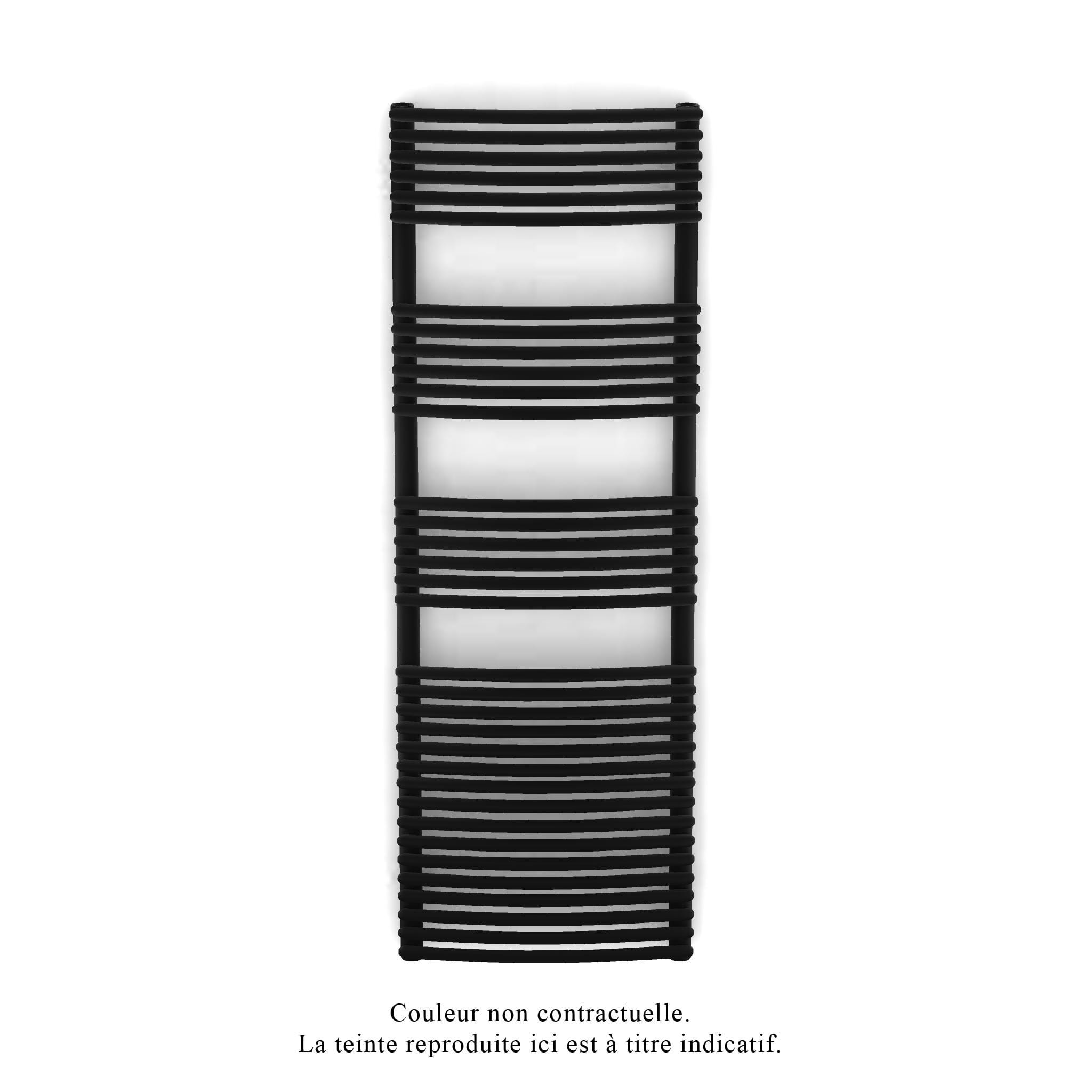 Acova - Kéva Spa MX cintré, régul.IHD, Jet Black, 708W + 750W, H 1429 mm / L 500 mm