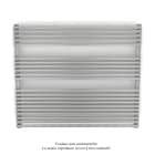 Acova - Kéva Spa MX  non cintré, régul.IHD,White Aluminium, 778W + 600W,H835mm / L900mm