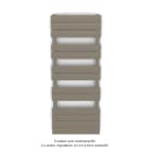 Acova - Régate MX, régulation IHD, Concrete Grey, 583W + 600W, H 1314 mm / L 500 mm