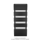 Acova - Régate MX, régulation IHD, Black Quartz, 583W + 600W, H 1314 mm / L 500 mm