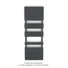 Acova - Régate MX, régulation IHD, Black Matt, 691W + 900W, H 1536 MM / L 500 mm