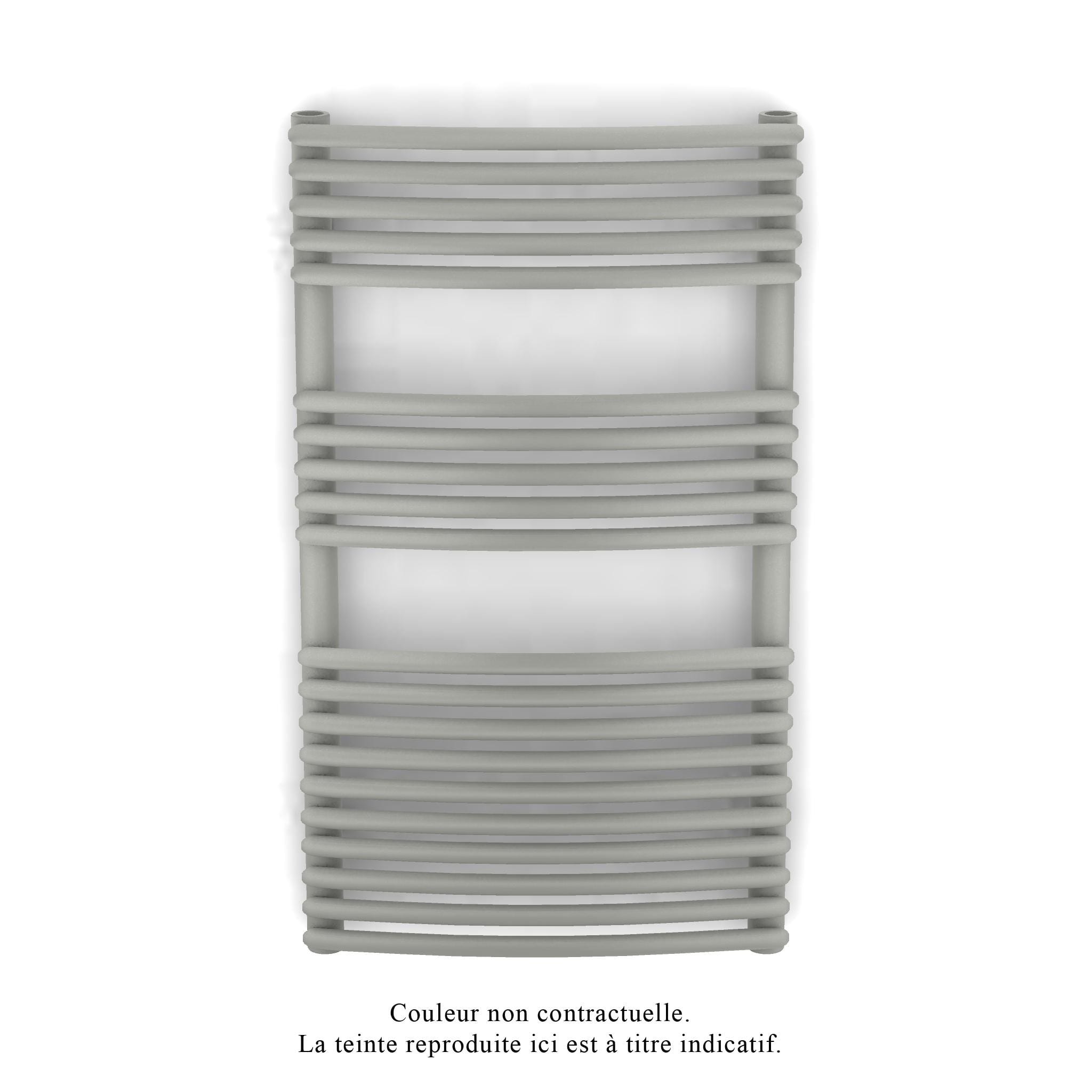 Acova - Kéva Spa EC cintré, Inox Look 0332, 462W, H 860 mm / L 500 mm