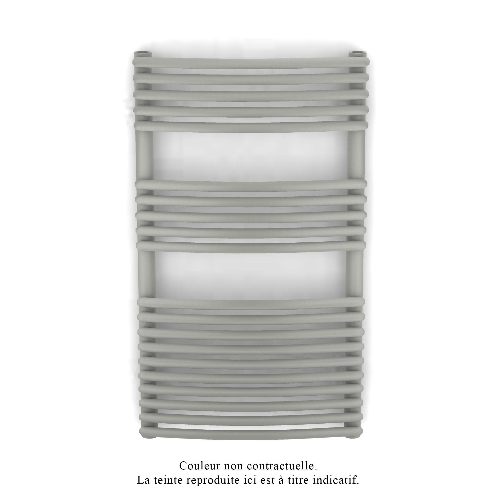 Acova - Kéva Spa EC cintré, Inox Look 0332, 462W, H 860 mm / L 500 mm