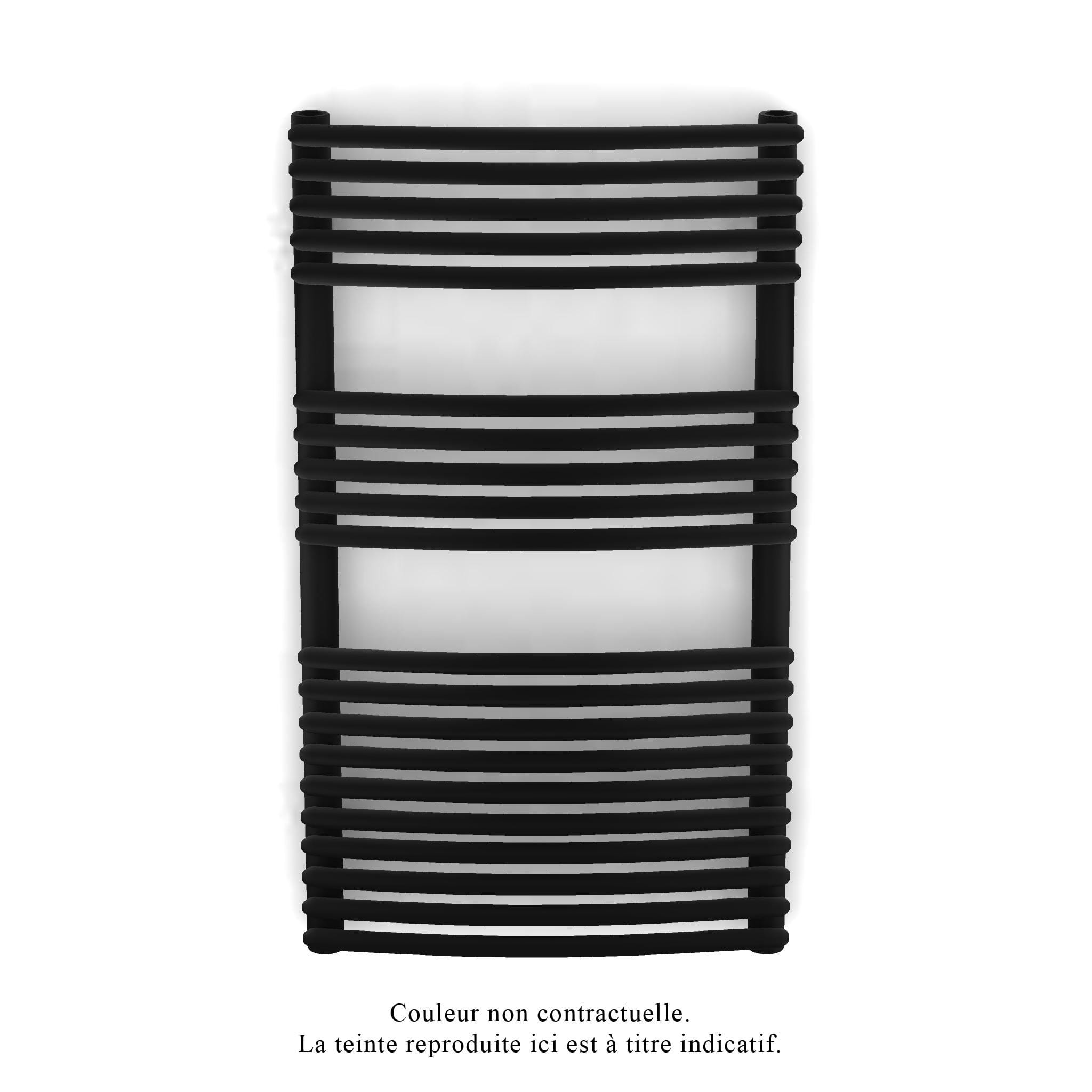 Acova - Kéva Spa EC cintré, Jet Black 9005, 462W, H 860 mm / L 500 mm