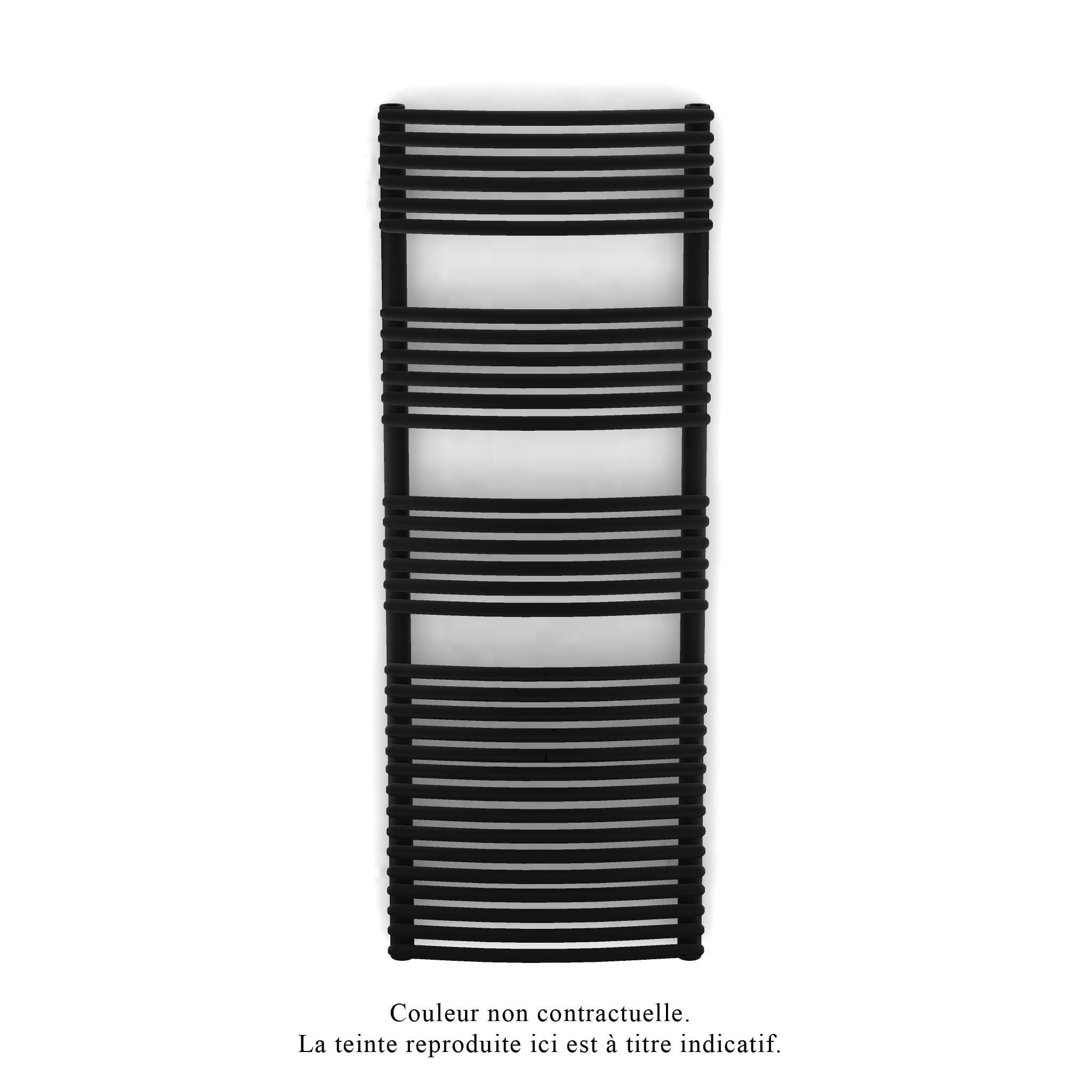 Acova - Kéva Spa EC cintré, Jet Black 9005, 708W, H 1355 mm / L 500 mm