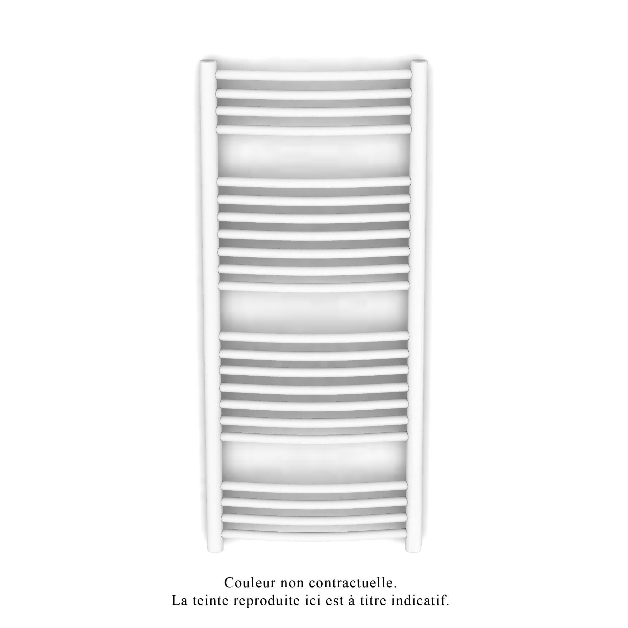 Acova - Palma Spa EC cintré, racc.centré, Blanc RAL 9016, 585W, H 1146 mm / L 496 mm