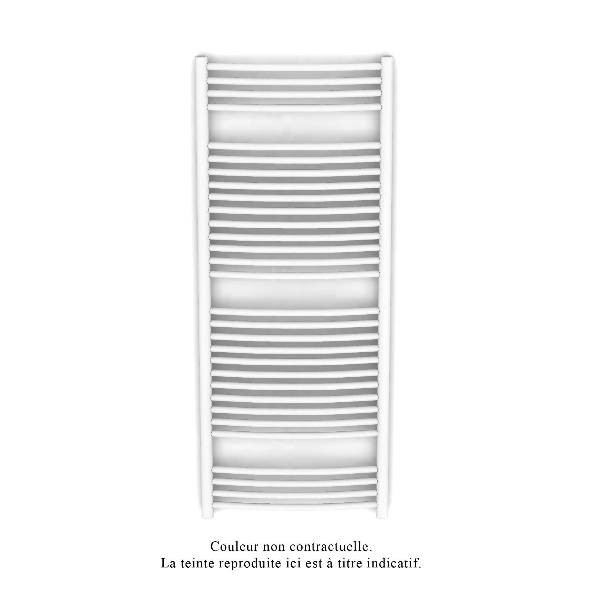 Acova - Palma Spa EC cintré, racc.centré, Blanc RAL 9016, 999W, H 1706 mm / L 597 mm