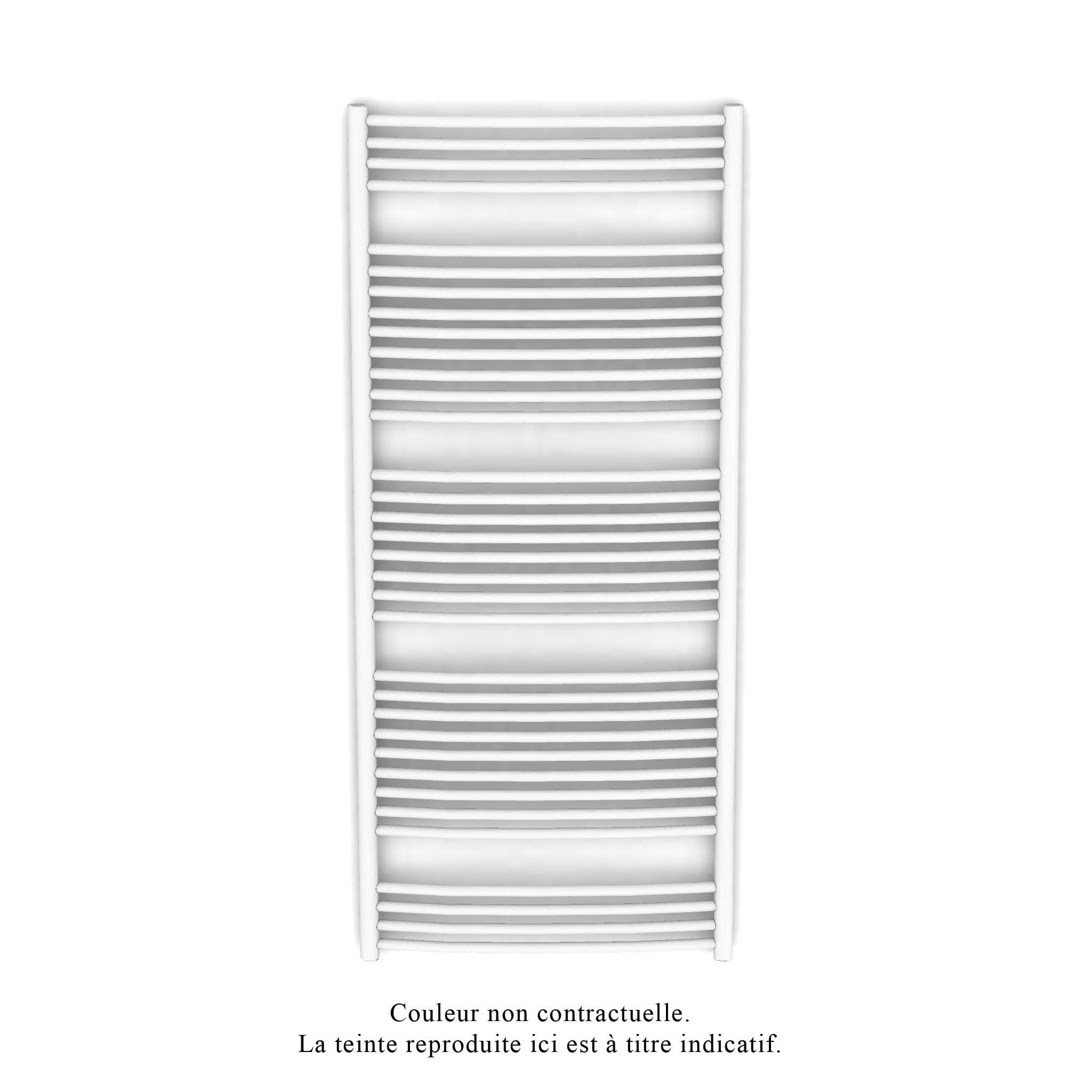 Acova - Palma Spa EC cintré, racc.centré, Blanc RAL 9016, 1187W, H 1706 mm / L 747 mm