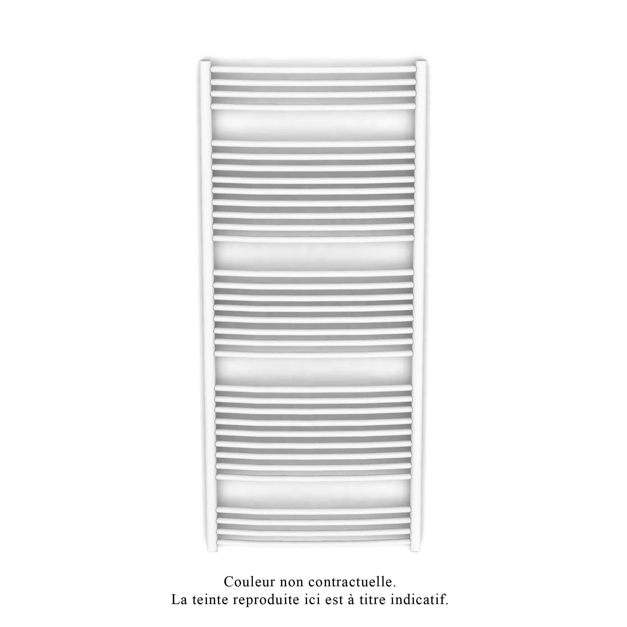 Acova - Palma Spa EC cintré, racc.centré, Blanc RAL 9016, 1187W, H 1706 mm / L 747 mm