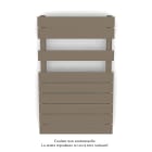 Acova - Fassane Spa Symétrique EC, 2 patères, Beige Grey, 411W, H815mm / L500mm