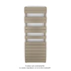 Acova - Fassane Spa Symétrique EC, 2 patères, Beige Quartz, 625W, H1333mm / L500mm