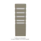 Acova - Fassane Spa Symétrique EC, 2 patères, Golden Sand, 1019W, H1851mm / L600mm