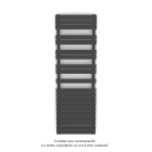 Acova - Fassane Spa Symétrique EC, 2 patères, Umbra Grey, 1019W, H1851mm / L600mm
