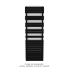 Acova - Fassane Spa Symétrique EC, 2 patères, Jet Black, 1019W, H1851mm / L600mm