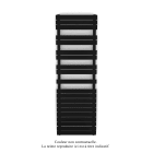 Acova - Fassane Spa Symétrique EC, 2 patères, Traffic Black, 1019W, H1851mm / L600mm