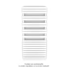 Acova - Fassane Spa Symétrique EC, 2 patères, White Matt, 1300W, H1851mm / L800mm