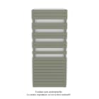 Acova - Fassane Spa Symétrique EC, 2 patères, Cement Grey, 1300W, H1851mm / L800mm