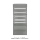 Acova - Fassane Spa Symétrique EC, 2 patères, Grey Aluminium, 1300W, H1851mm / L800mm