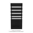 Acova - Fassane Spa Symétrique EC, 2 patères, Traffic Black, 1300W, H1851mm / L800mm