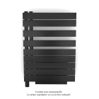 Acova - Fassane Spa Asym EC +Air,G, Black Quartz 0550, 429W, H 842 mm / L 550 mm