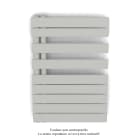 Acova - Fassane Spa Asymétrique EC gauche, Light Grey, 429W, H 805 mm / L 550 mm