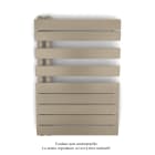 Acova - Fassane Spa Asymétrique EC gauche, Beige Quartz, 429W, H 805 mm / L 550 mm