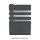 Acova - Fassane Spa Asymétrique EC gauche, Black Matt, 429W, H 805 mm / L 550 mm