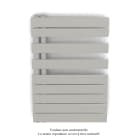 Acova - Fassane Spa Asymétrique EC gauche, Telegrey 4, 429W, H 805 mm / L 550 mm