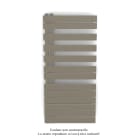 Acova - Fassane Spa Asymétrique EC gauche, Concrete Grey, 594W, H 1183 mm / L 550 mm