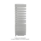 Acova - Fassane Spa Asym EC +Air,G, White Aluminium 9006, 809W, H 1713 mm / L 550 mm
