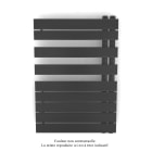 Acova - Fassane Spa Asymétrique EC droite, Anthracite Grey, 429W, H 805 mm / L 550 mm