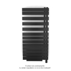 Acova - Fassane Spa Asym EC +Air,D, Black Quartz 0550, 594W, H 1220 mm / L 550 mm