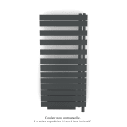 Acova - Fassane Spa Asym EC +Air,D, Black Matt 0557, 594W, H 1220 mm / L 550 mm