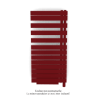 Acova - Fassane Spa Asym EC +Air,D, Ruby Red 3003, 594W, H 1220 mm / L 550 mm