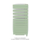 Acova - Fassane Spa Asym EC +Air,D, Pastel Green 6219, 594W, H 1220 mm / L 550 mm