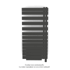 Acova - Fassane Spa Asym EC +Air,D, Umbra Grey 7222, 594W, H 1220 mm / L 550 mm