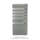 Acova - Fassane Spa Asymétrique EC droite, Grey Aluminium, 594W, H 1183 mm / L 550 mm