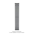 Acova - Kéva EC vertical simple, couleur Cream, 698W, H 2000 mm / L 299 mm