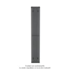 Acova - Kéva EC Vertical double, couleur Bronze, 1044W, H 2000 mm / L 299 mm